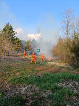 Preventivni požig v okviru projekta; Vir: Občina Sežana