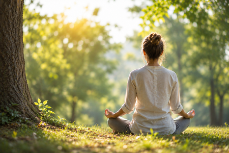 Meditacija v naravi, Vir: UI