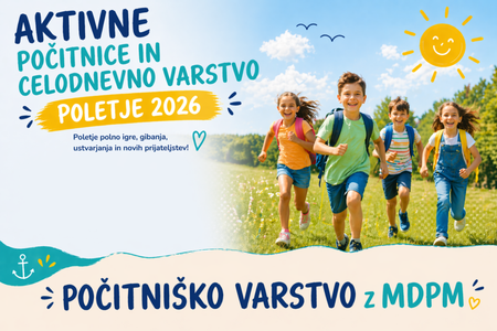 Aktivne počitnice za otroke 2026, Vir: MDPM