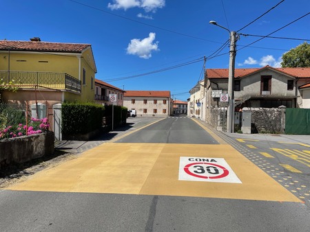 Ukrepi za umirjanje prometa na državni cesti R1-205 na območju naselja Lokev, Vir: Arhiv Občine Sežana