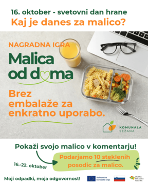 Malica od doma, vir: Komunala Sežana d.d.