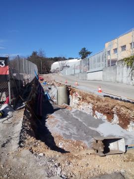 Gradnja komunalne infrastrukture Cesta na Lenivec, Vir: Arhiv Občine Sežana