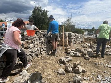 Ureditev krožišča pri Lekarni Ruj, Vir: Arhiv Občine Sežana