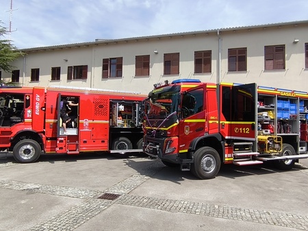 Prevzem gasilskih vozil; Vir: Občina Sežana